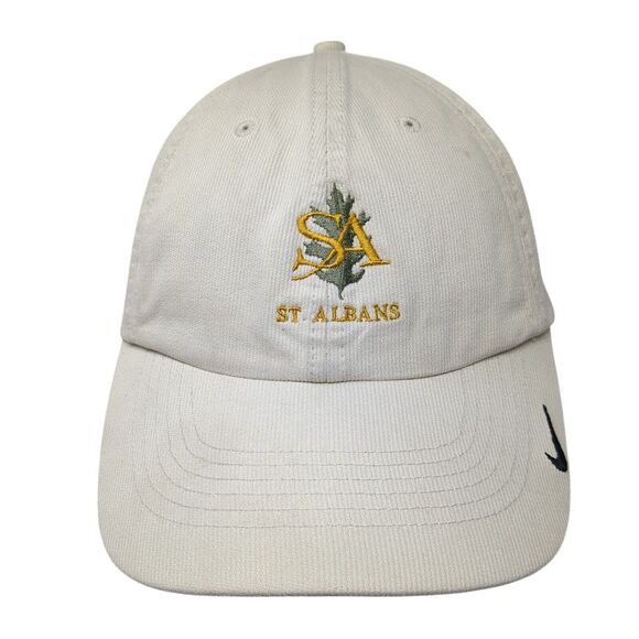 St. Albans Strapback Hat Tan One Size Adjustable Nike Golf Swoosh - Picture 1 of 8